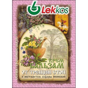 Крем-бальзам ЛЕККОС от трещин стоп 10 гр.
